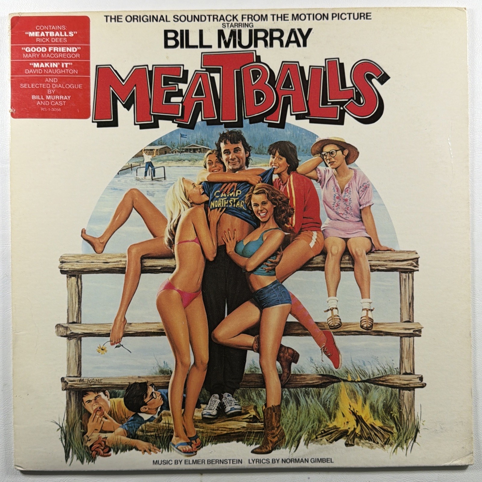 Meatballs Original Soundtrack LP RSO 3056 NM 1979 White Promo Elmer Bernstein