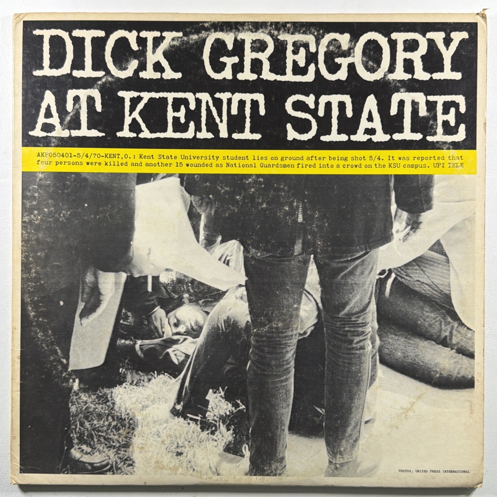 Dick Gregory at Kent State 2LP Poppy PYS-5600 VG+ Promo Gatefold 1971