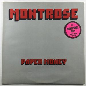 Montrose - Paper Money LP Warner Bros. Records BS 2823 1974 Promo Sammy Hagar