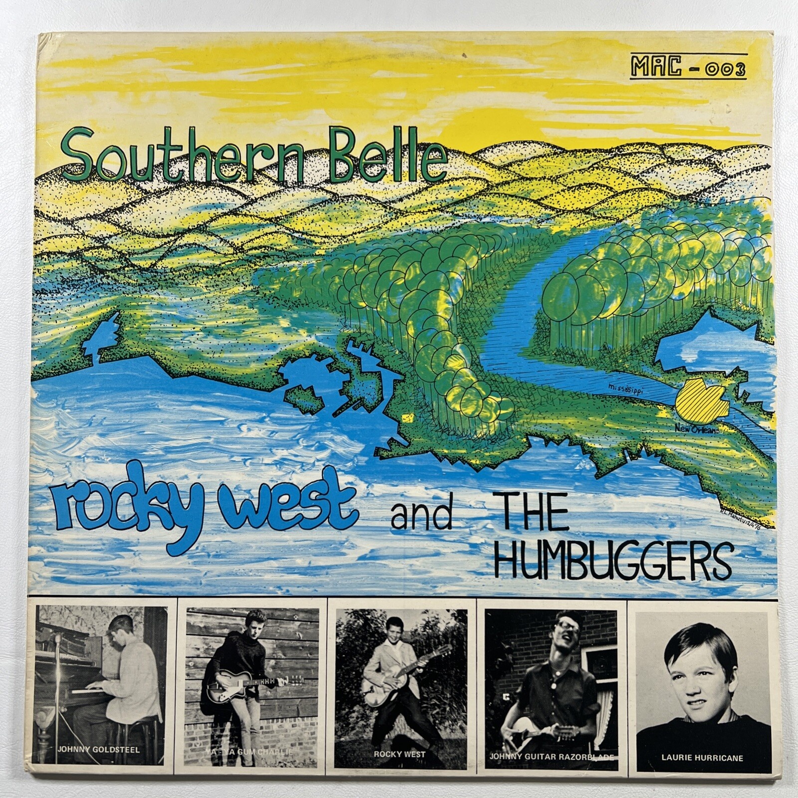 Rocky West And The Humbuggers - “Southern Belle” LP/MAC-003 (EX) 1976 Belgium