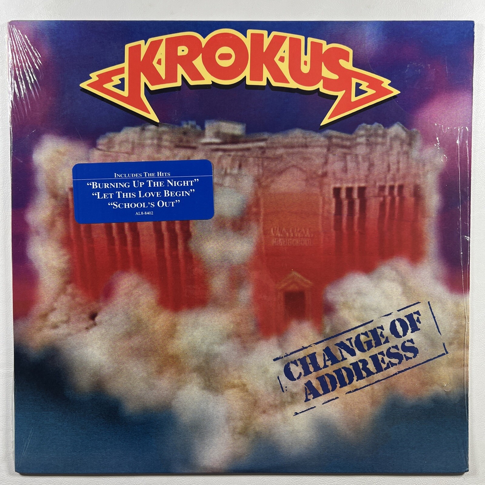 Krokus “Change of Address” LP/Arista Records AL8-8402 (EX) Shrinkwrap 1986