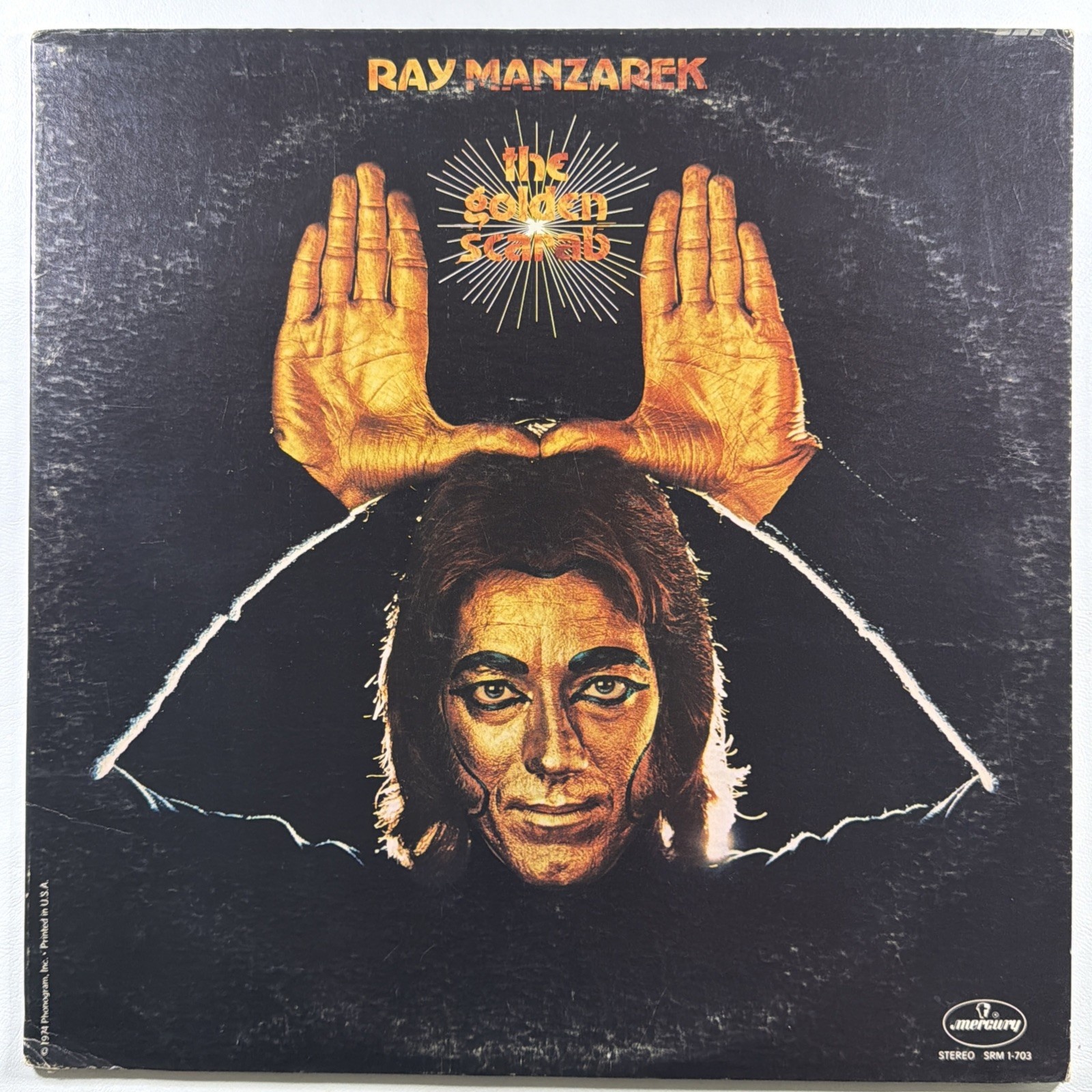 Ray Manzarek - The Golden Scarab LP Mercury SRM 1-703 White Label Promo EX 1974