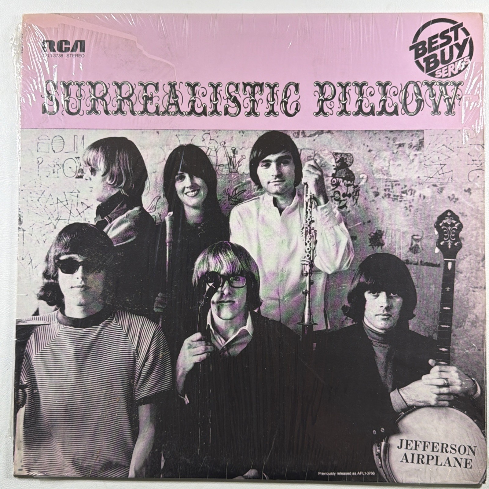 Jefferson Airplane - Surrealistic Pillow LP RCA AYL1-3738 EX 1980 Reissue Shrink