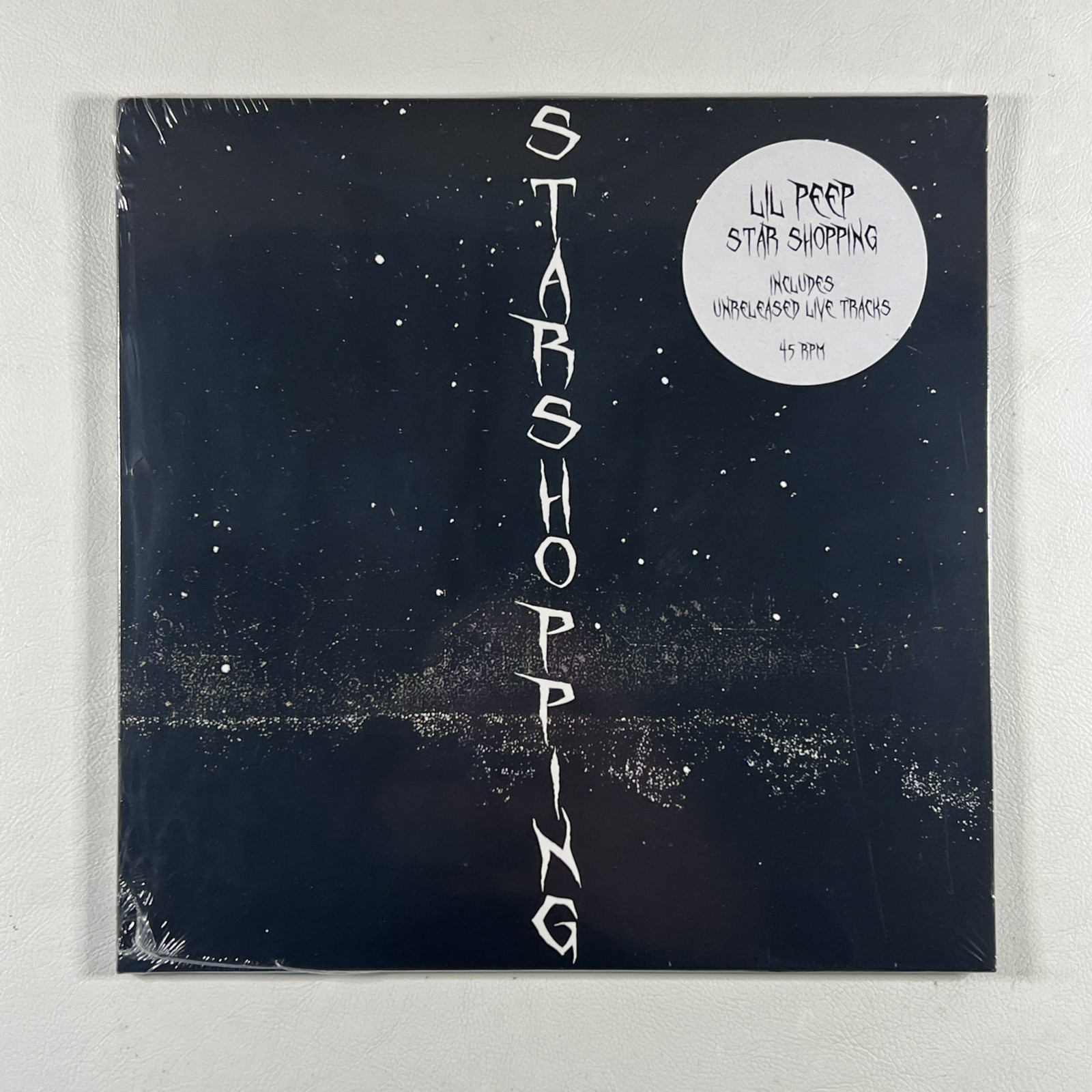 Lil Peep “Star Shopping” Single 7”/Death Note (Sealed) 2024 Black Sparkle 45RPM