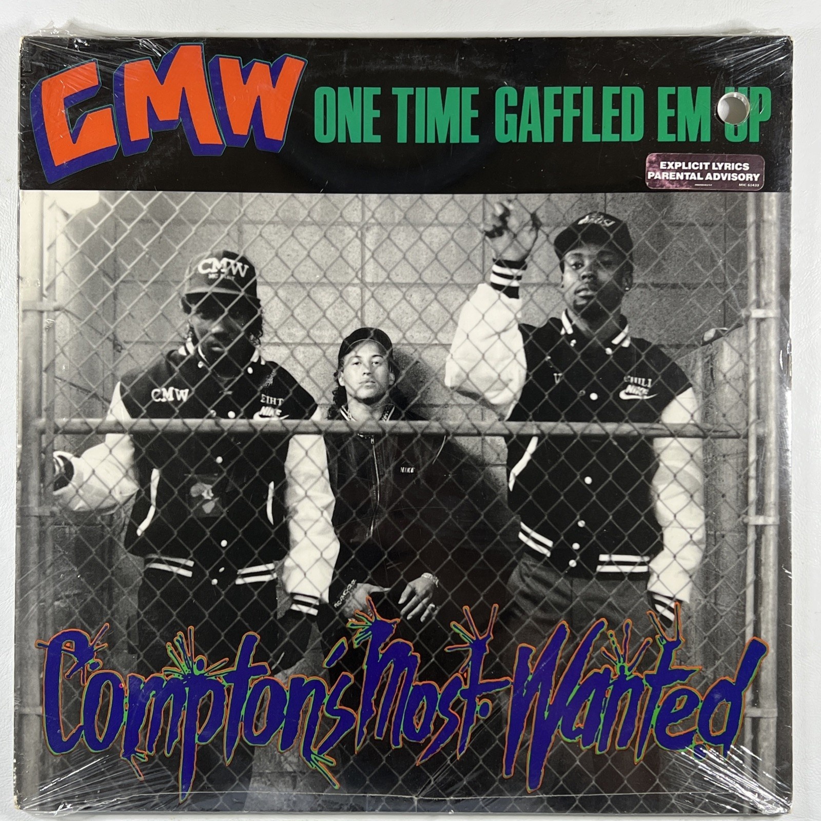 CMW “One Time Gaffled Em Up” LP/Opheus Records (Sealed) 1990 Hip Hop Gangsta