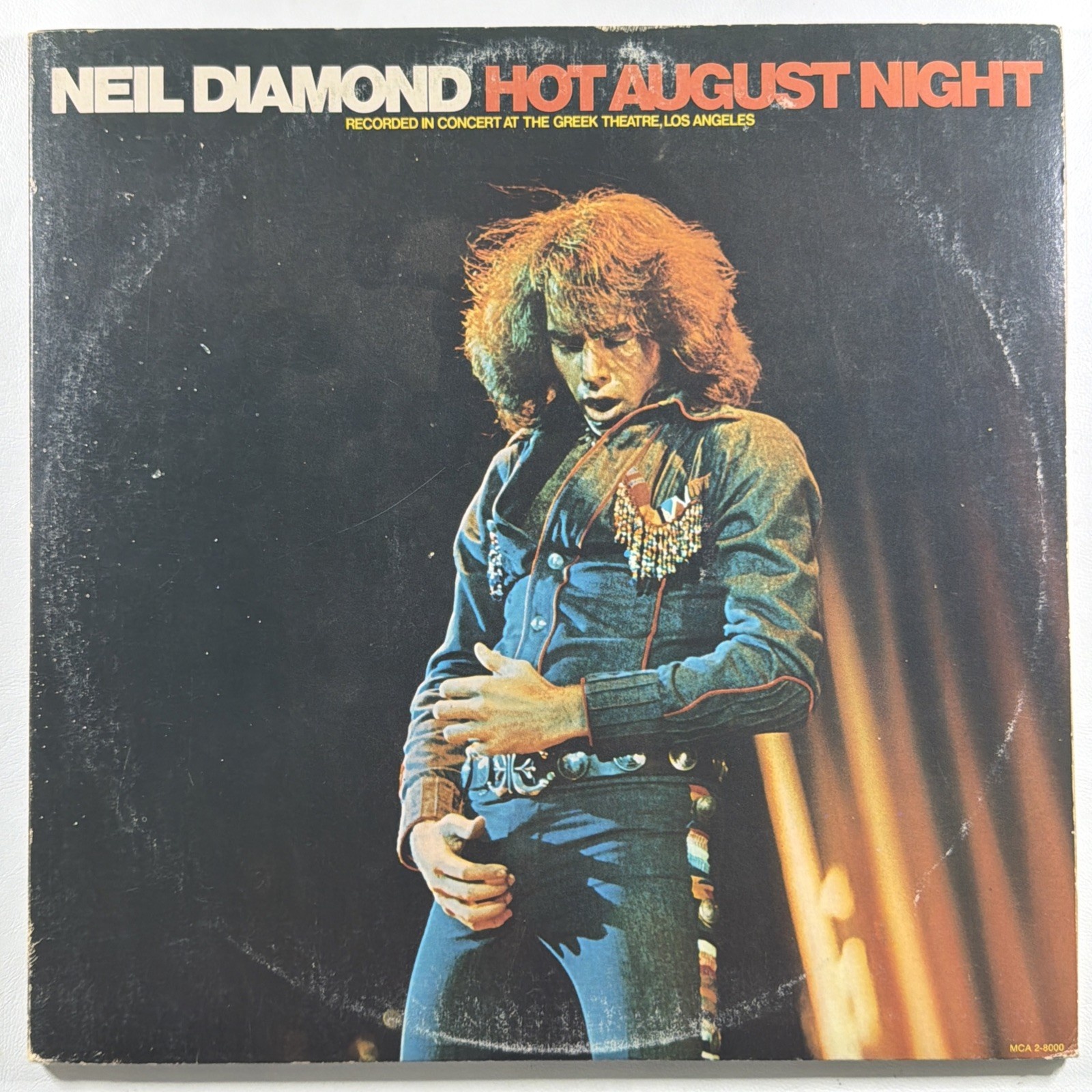 Neil Diamond - Hot August Night 2LP MCA 2-8000 EX Gatefold 1972 Sweet Caroline
