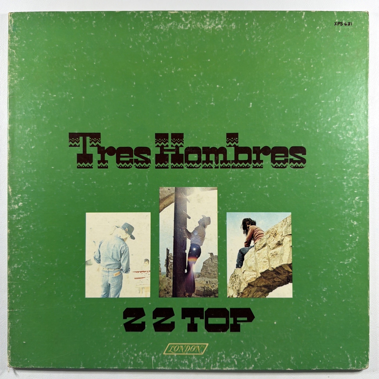 ZZ Top - Tres Hombres LP London Records XPS-631 VG+ 1973 Gatefold La Grange