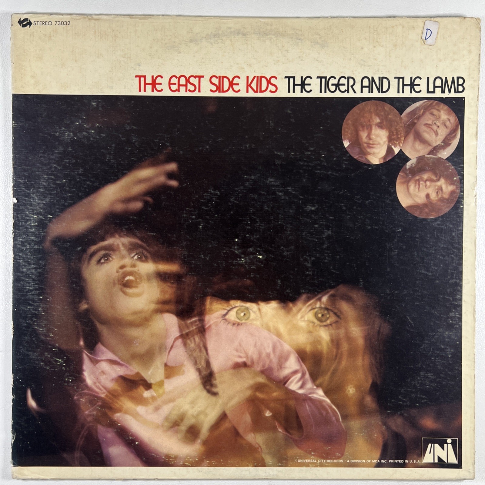 The East Side Kids “The Tiger And The Lamb” LP/UNI 73032 (EX) 1968