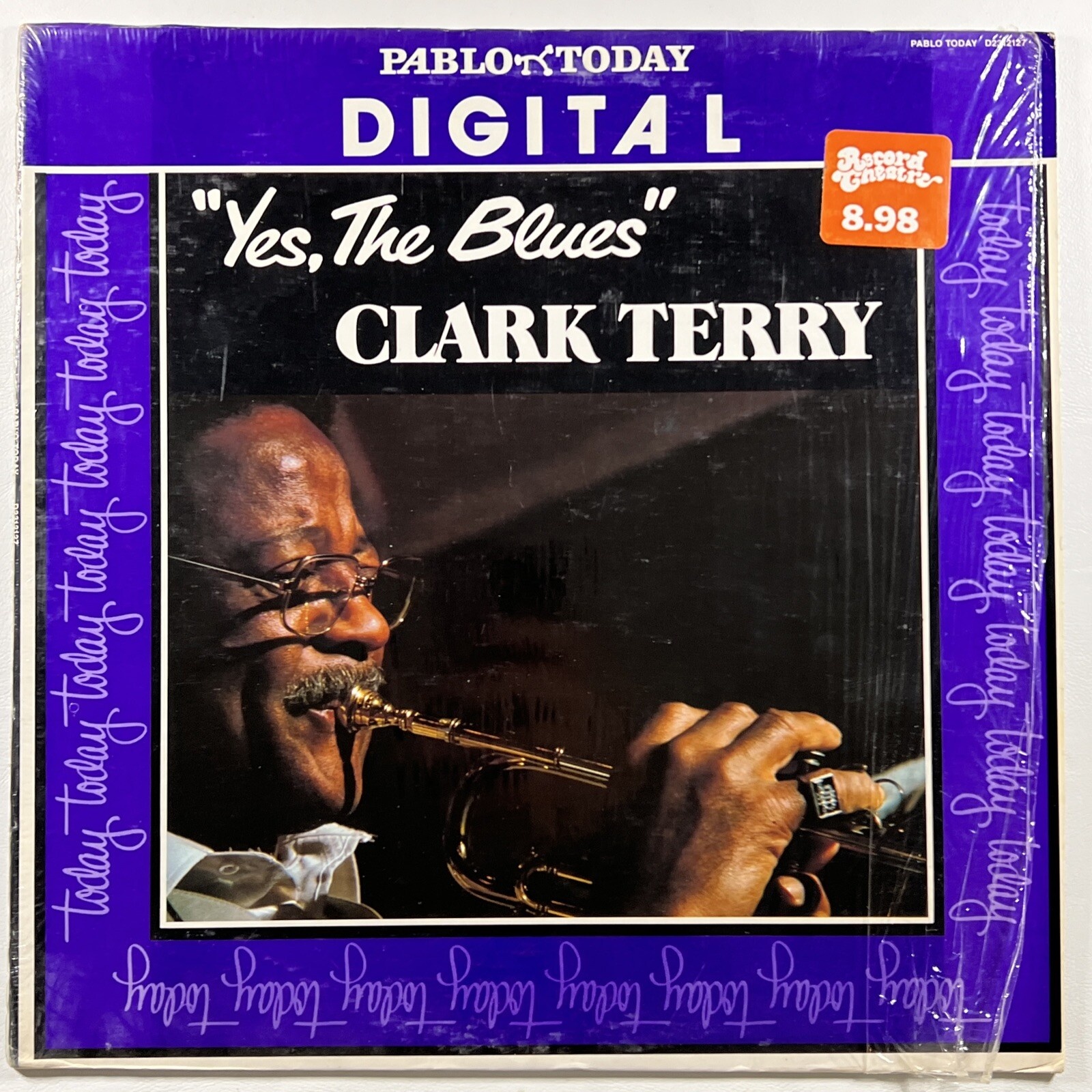 Clark Terry “Yes The Blues” LP/Pablo Today 231-2127 (EX) Red Vinyl 1981 Shrink