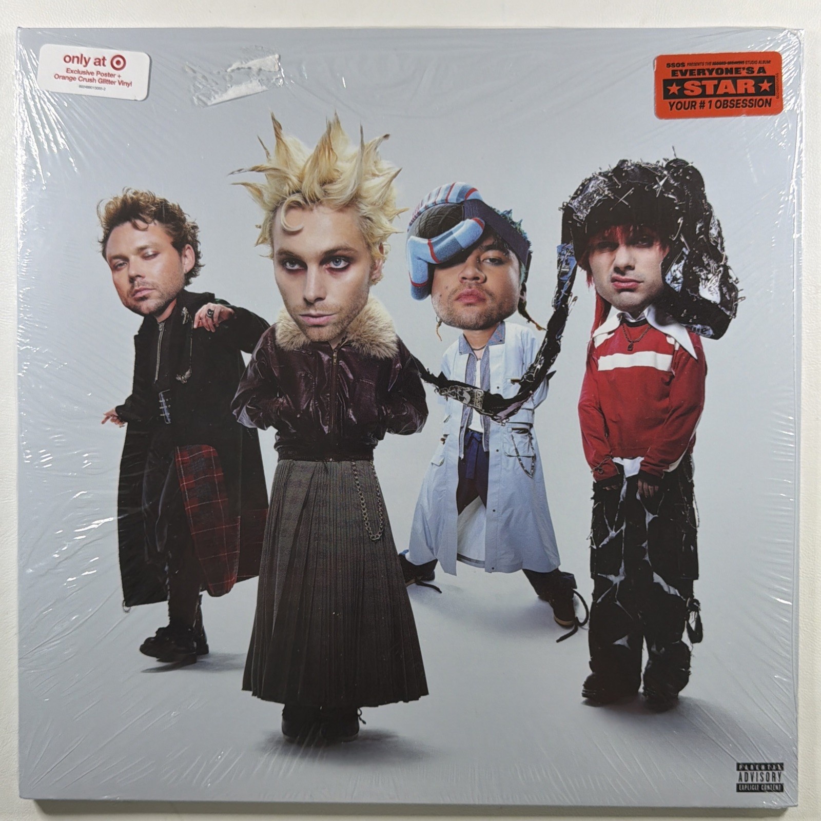5 Seconds Of Summer - Everyone’s A Star LP Republic Sealed Orange Poster 2025