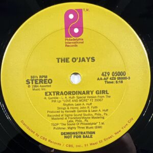 O'Jays “Extraordinary Girl” Vinyl 12" Single/PIR 4Z9 05000 (NM) 1984 Promo