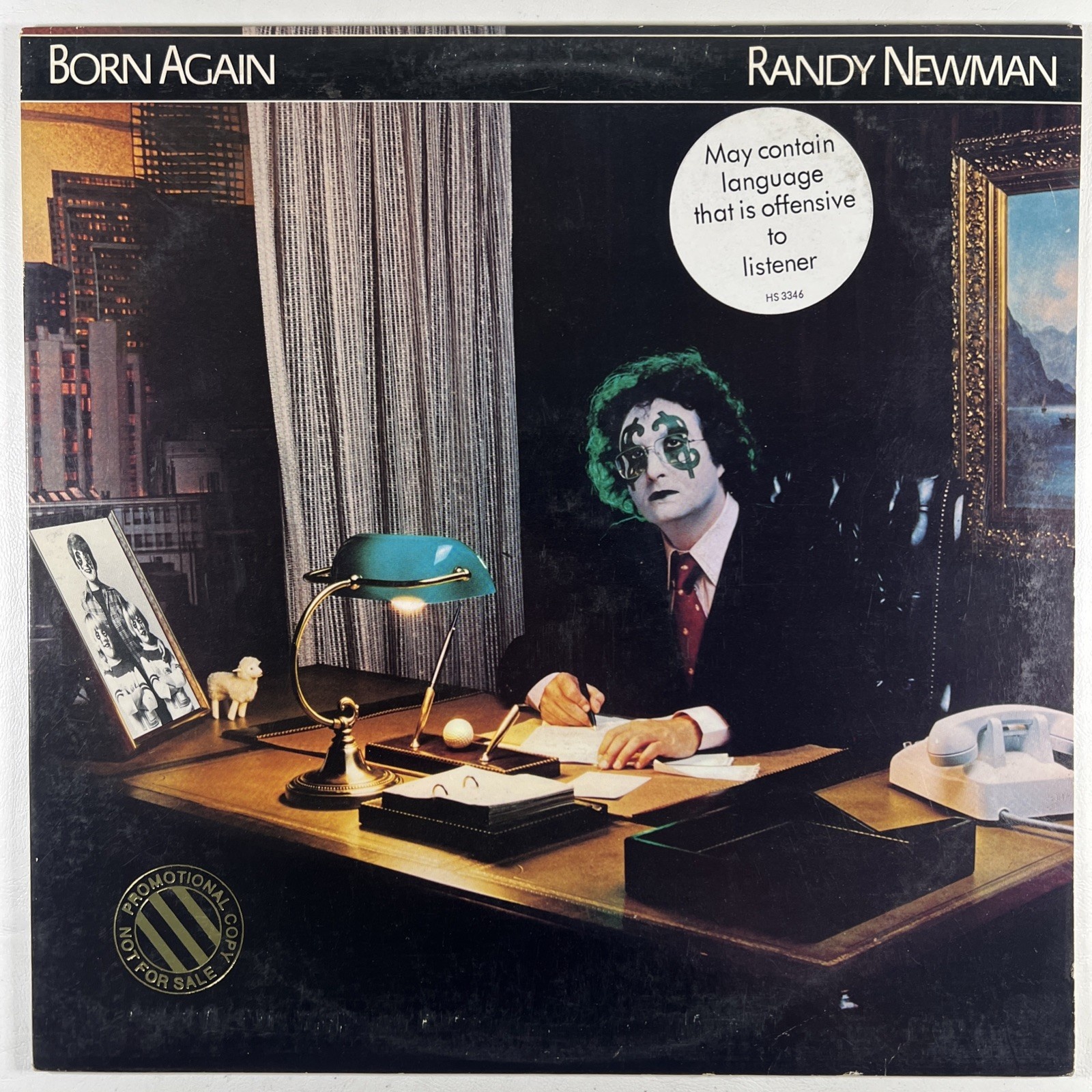 Randy Newman ”Born Again” LP/Warner Bros. HS 3346 (EX) 1979 Hype Promo