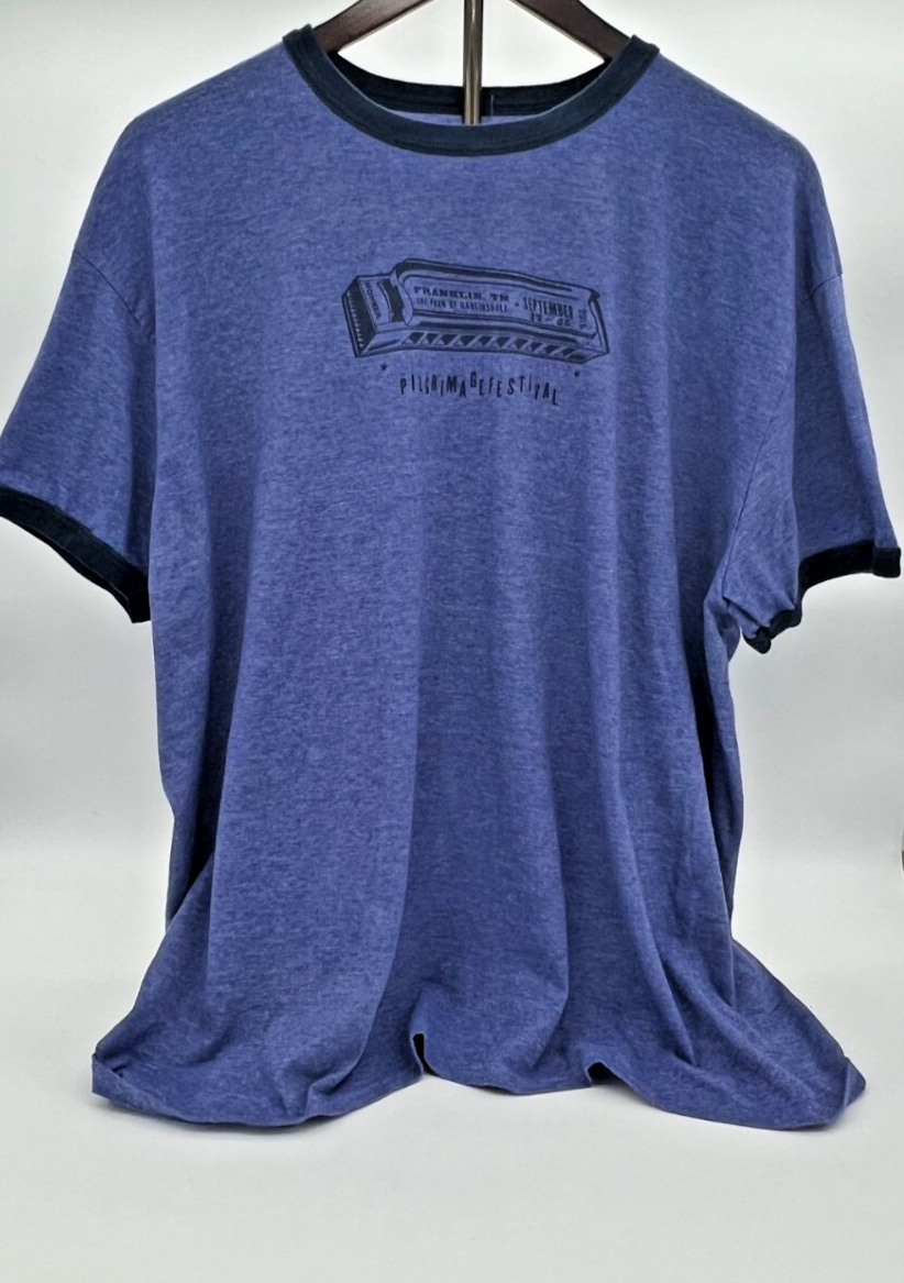 Pilgrimage Music & Culturl Festival 2016 Blue T-Shirt w/blue bands (XXL)