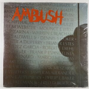 Stev Manteiv (Vietnam Vets) Rob Tyner & Drew Abbott “Ambush” LP (M) Shrink 1985