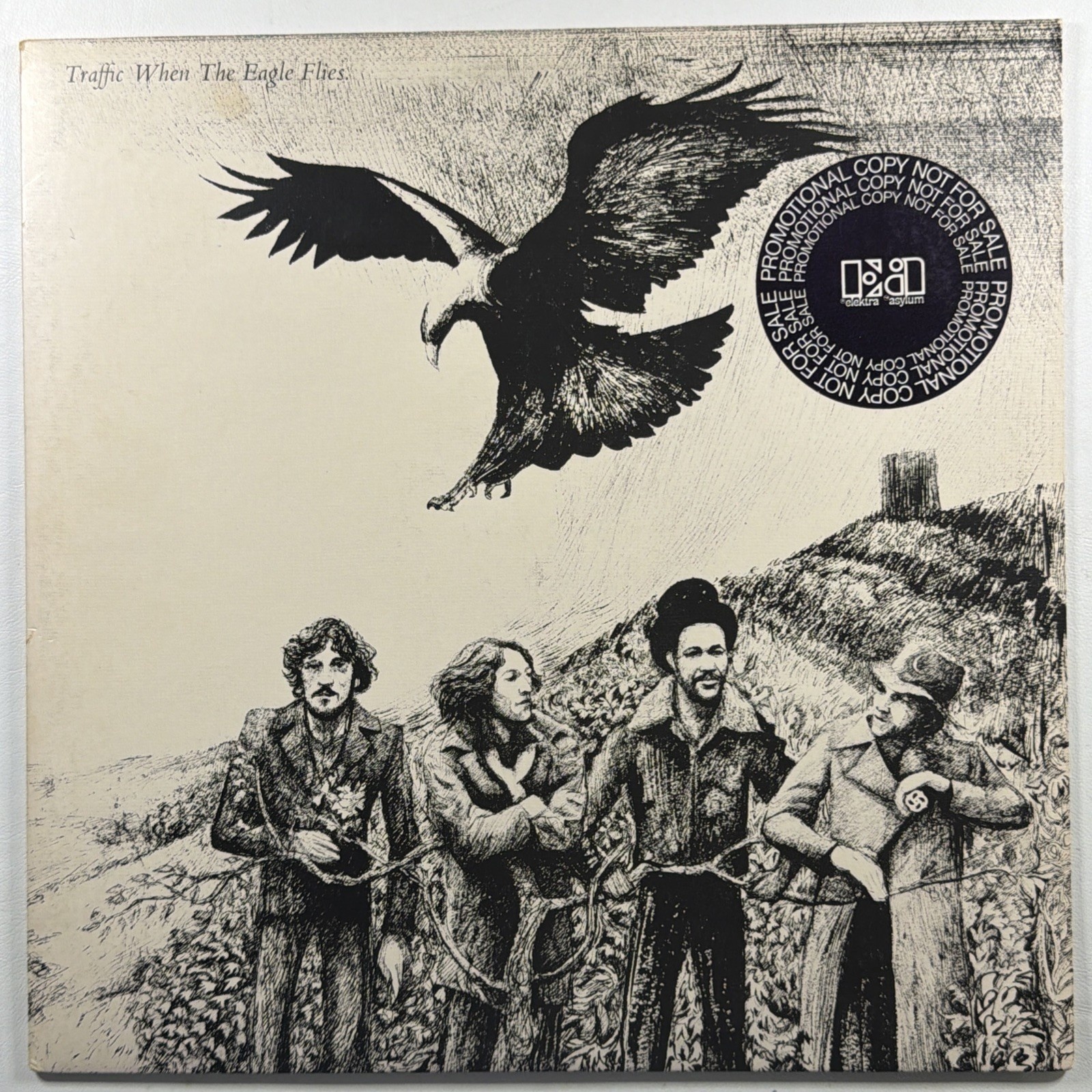Traffic - When The Eagle Flies LP Asylum 7E-1020 EX 1974 Promo Steve Winwood