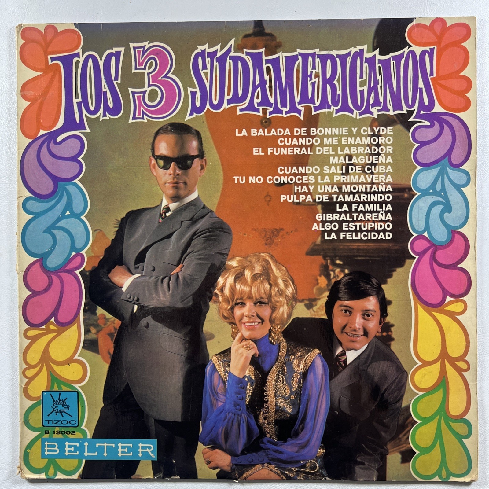 Los 3 Sudamericanos “Self-Titled” LP/Belter B 13002 (VG+) Spain 1968