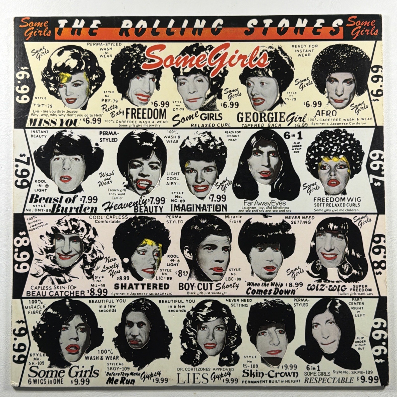The Rolling Stones - Some Girls LP RS Records COC 39108 EX 1978 OG Banned Cover