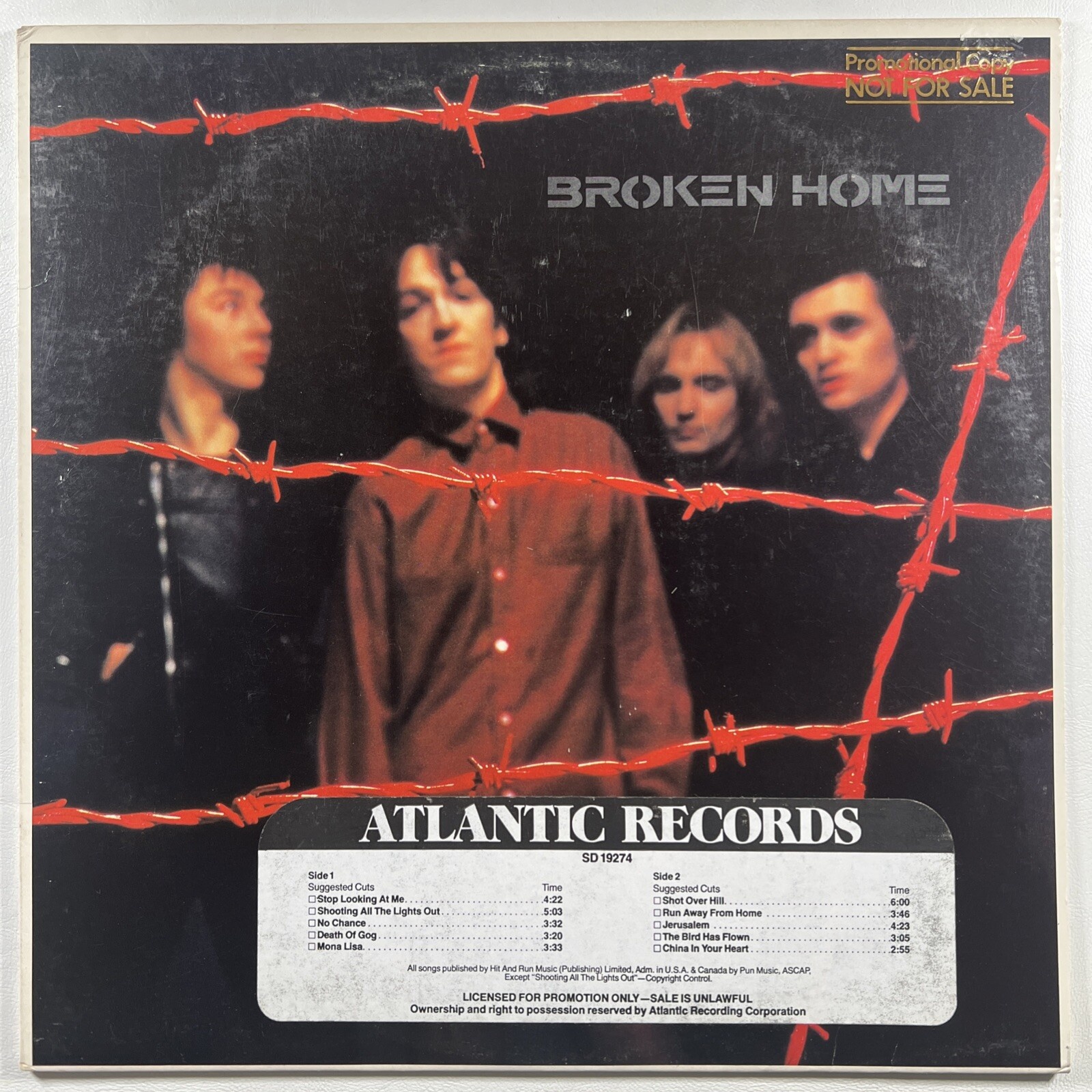 Broken Home “Self Titled” LP/Atlantic SD 19274 (NM) Promo 1980