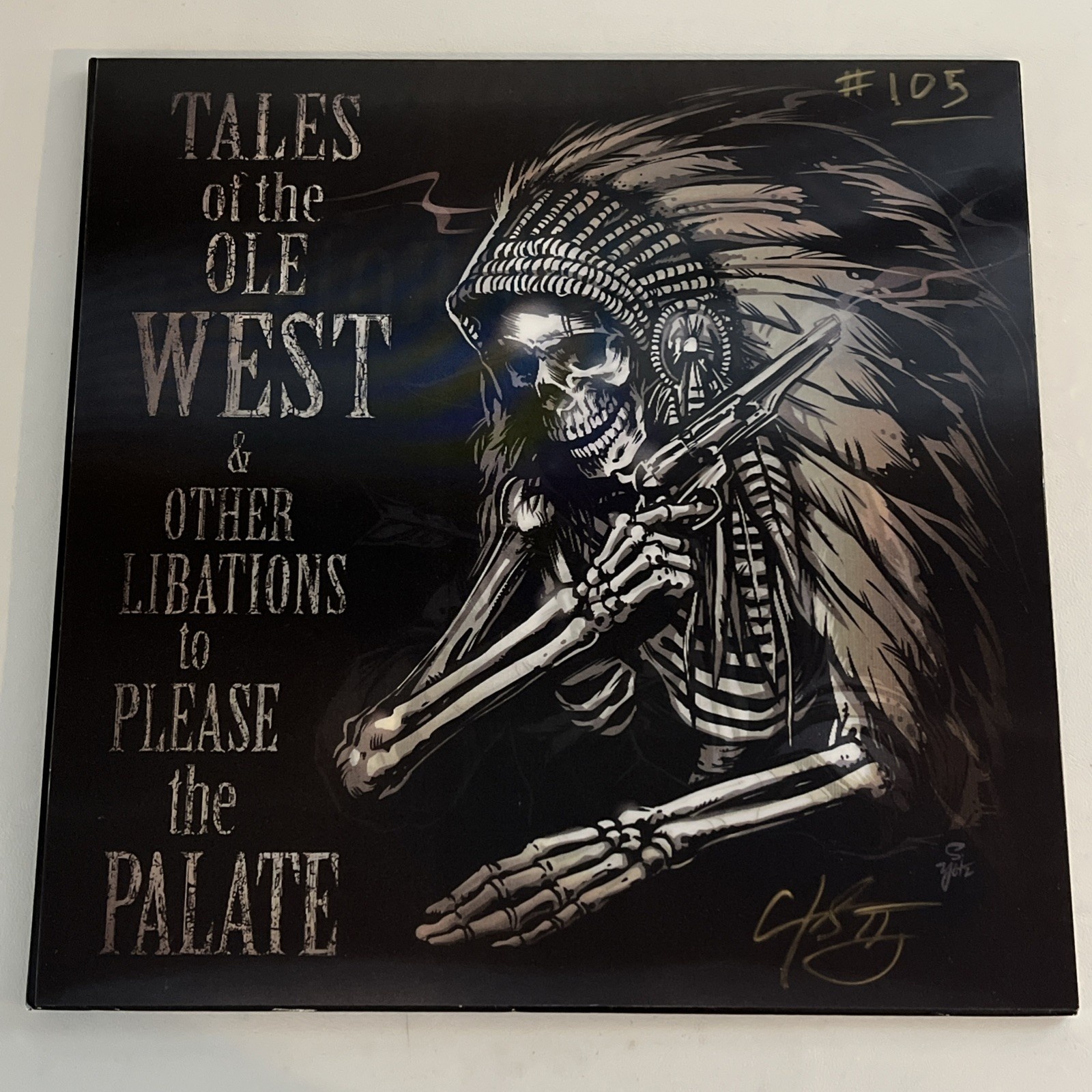 C.J. Garton - Tales Of the Old West & Other Libations 2LP GBar NM Autograph #Rd