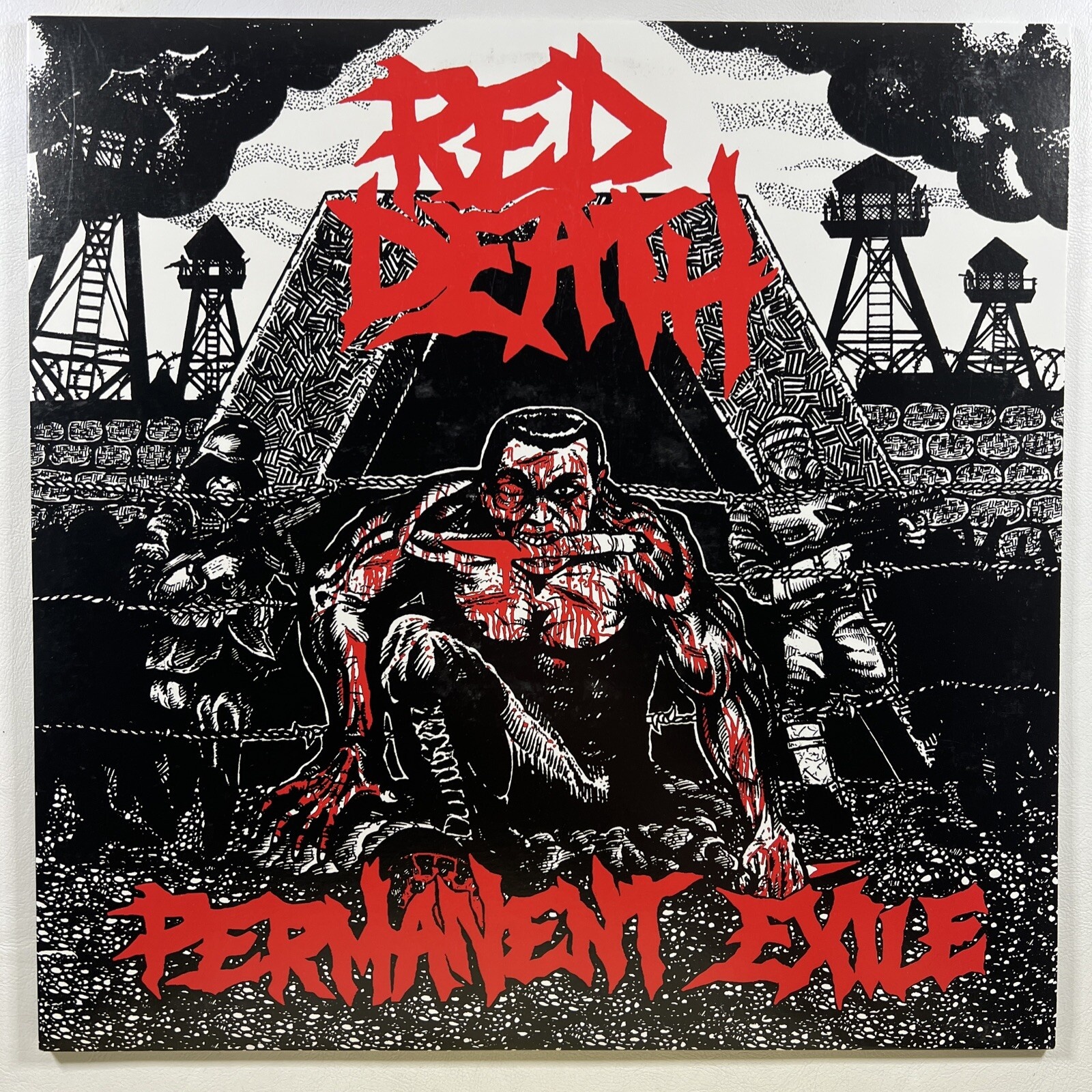 Red Death “Permanent Exile” LP/Grave Mistake GRAVE076 (EX) 2015 Insert 45RPM