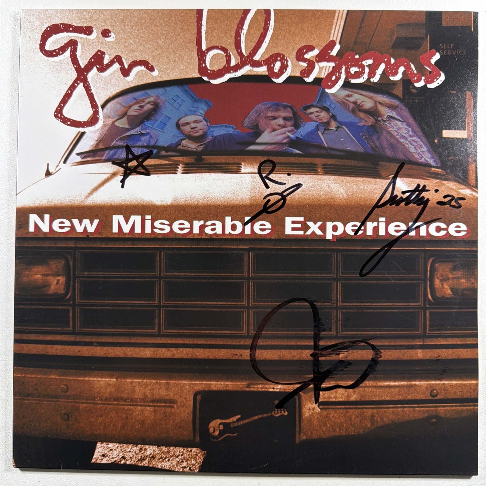 Gin Blossoms - New Miserable Experience LP A&M Records NM 2025 Red Autographed