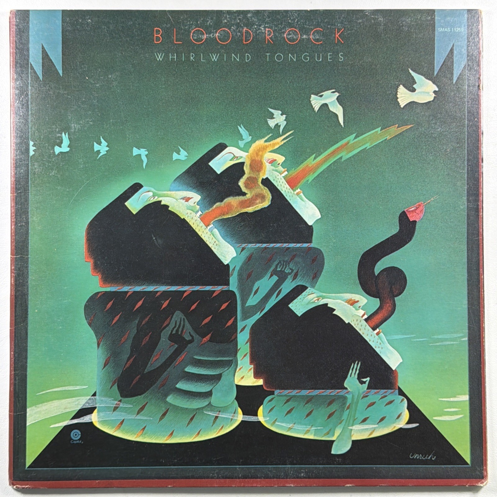 Bloodrock - Whirlwind Tongues LP Capitol SMAS 11259 VG+ 1974 Prog Rock
