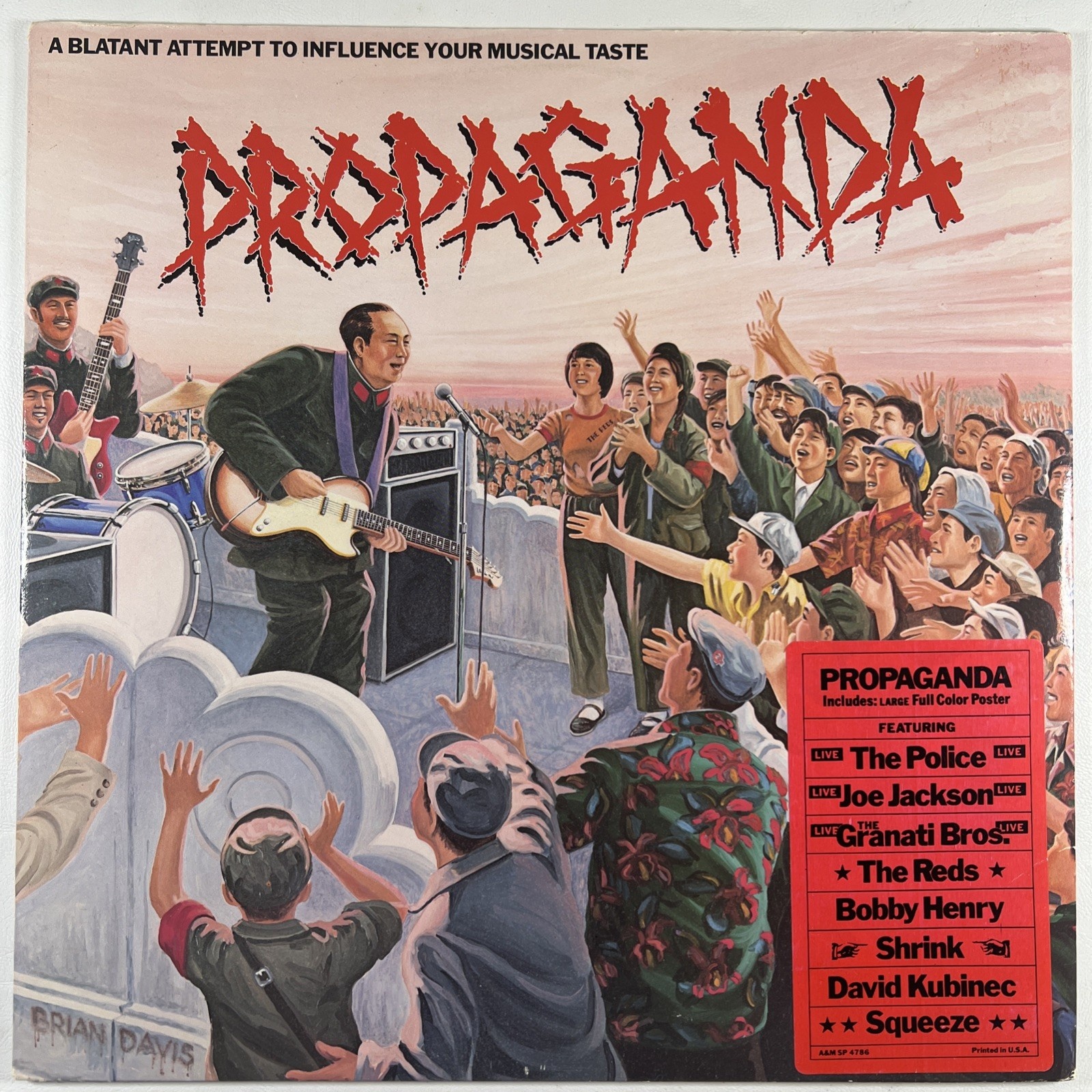 Propaganda A Blatant Attempt To Influence Your Musical Taste A&M SP 4786, Promo
