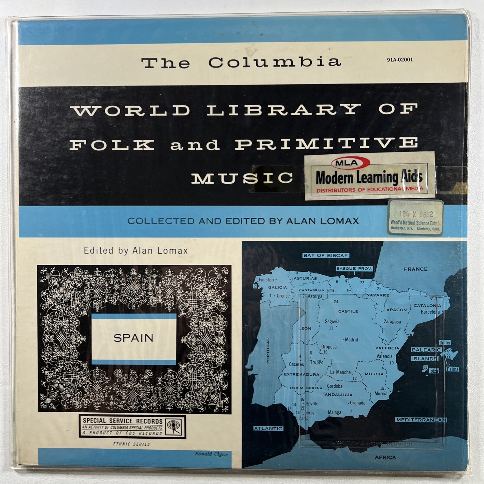 World Library of Folk and Primitive Music: Spain LP/Columbia 91A-02001 (EX) Gate