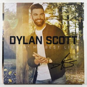 DYLAN SCOTT “Livin' My Best Life” 2LP/Curb D1-79521 (EX) Autographed 2022