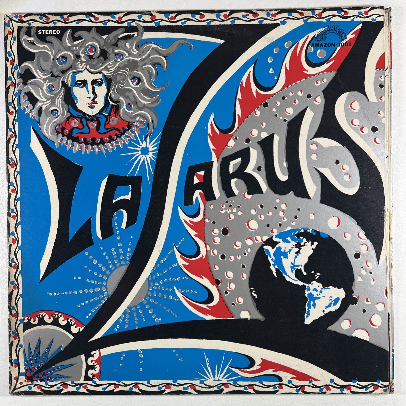 LAZARUS “Self Titled” LP/Amazon Records-1001 (EX) White Label Promo 1970 Rare
