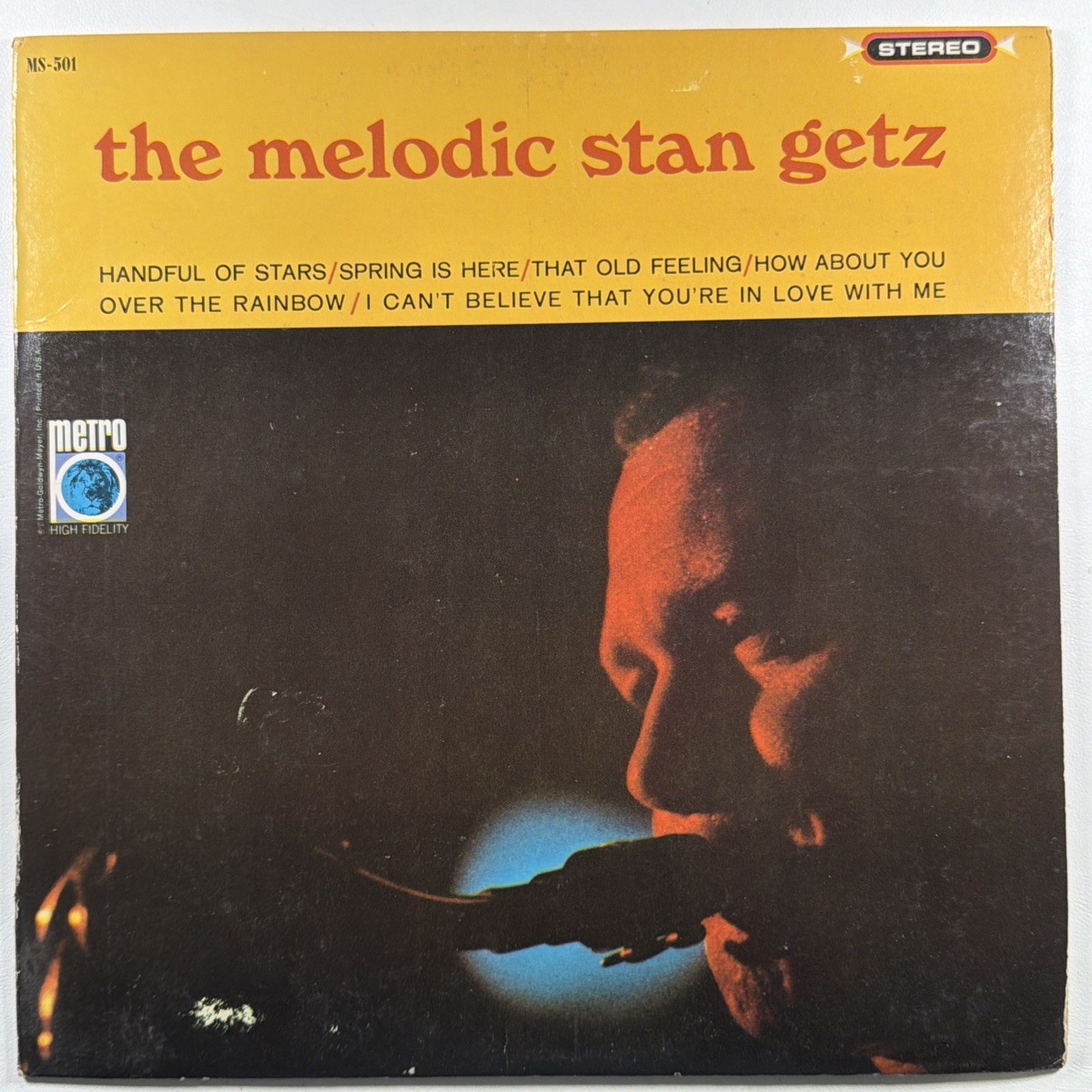Stan Getz - The Melodic Stan Getz LP Metro Records MS-501 EX 1965 Stereo Jazz