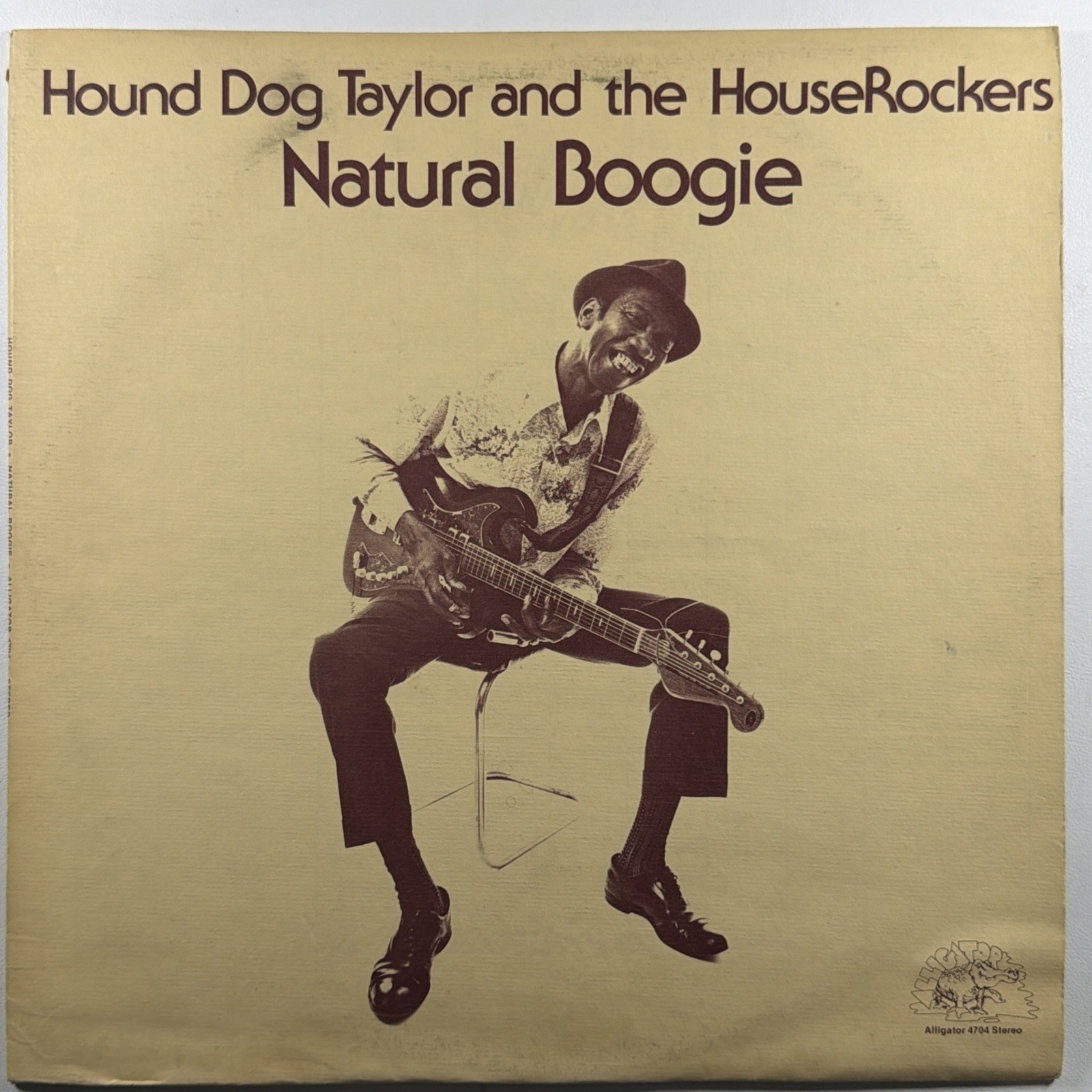 Hound Dog Taylor - Natural Boogie LP Alligator 4704 NM Promo 1974 Letter Insert