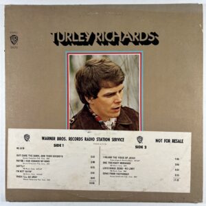 Turley Richards “Self Titled” LP/Warner Bros WS 1870 (EX) White Promo 1970