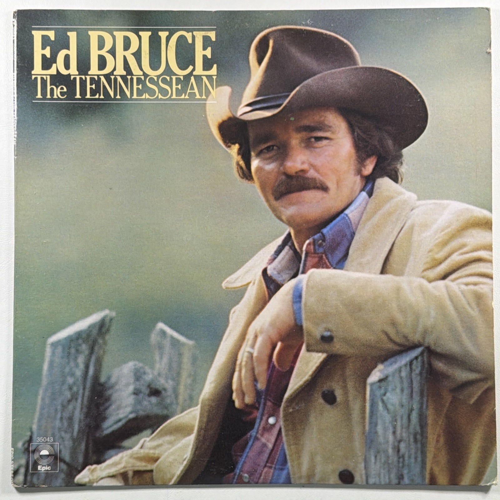 Ed Bruce - The Tennessean • 1977 LP Epic 35043 NM White Label Promo 1977 Country