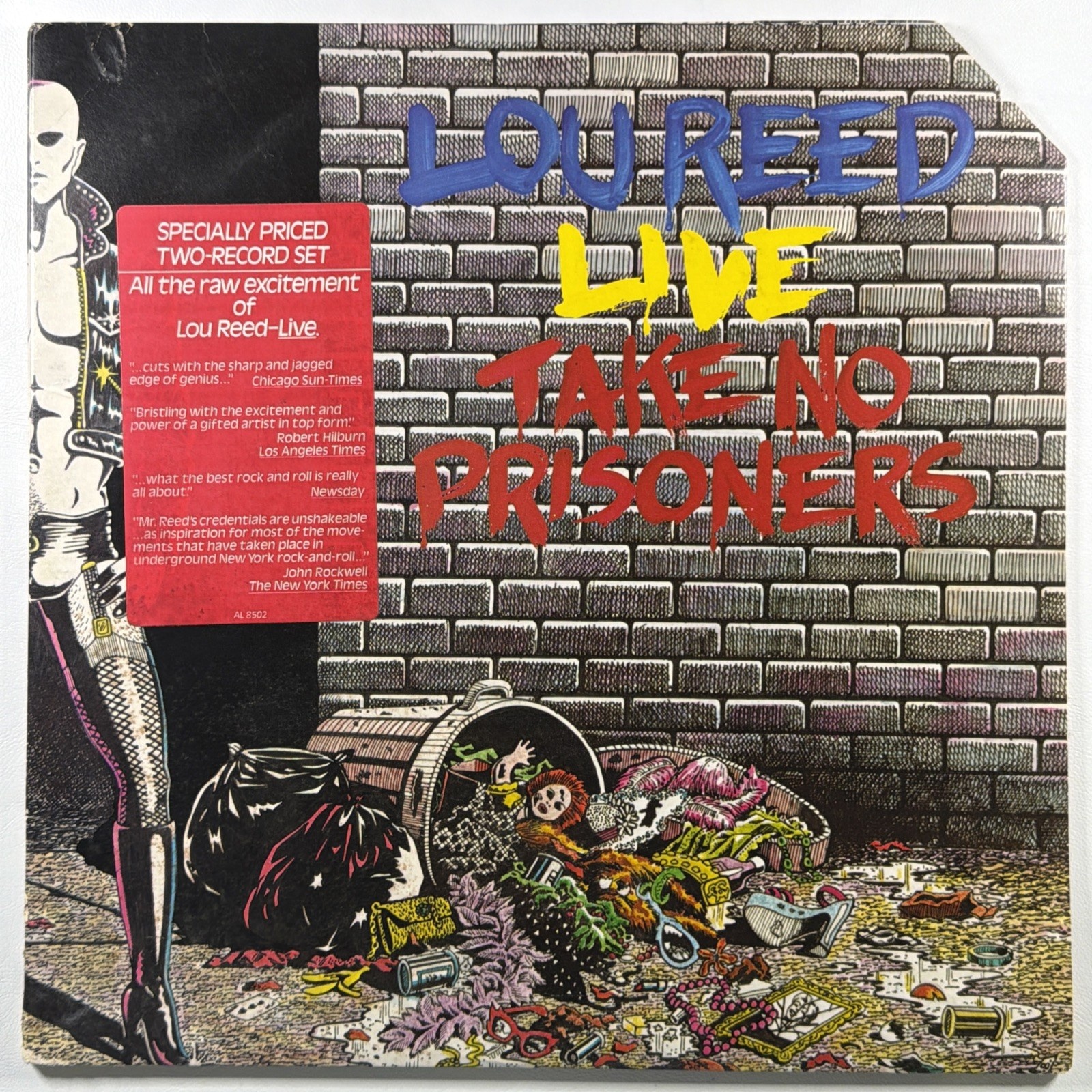 Lou Reed - Live Take No Prisoners 2LP Arista AL-8502 EX 1978 Hype Sticker