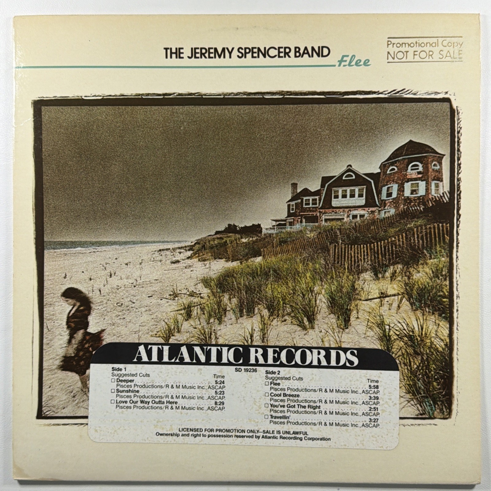 The Jeremy Spencer Band - Flee LP Atlantic Records SD 19236 EX 1979 Promo