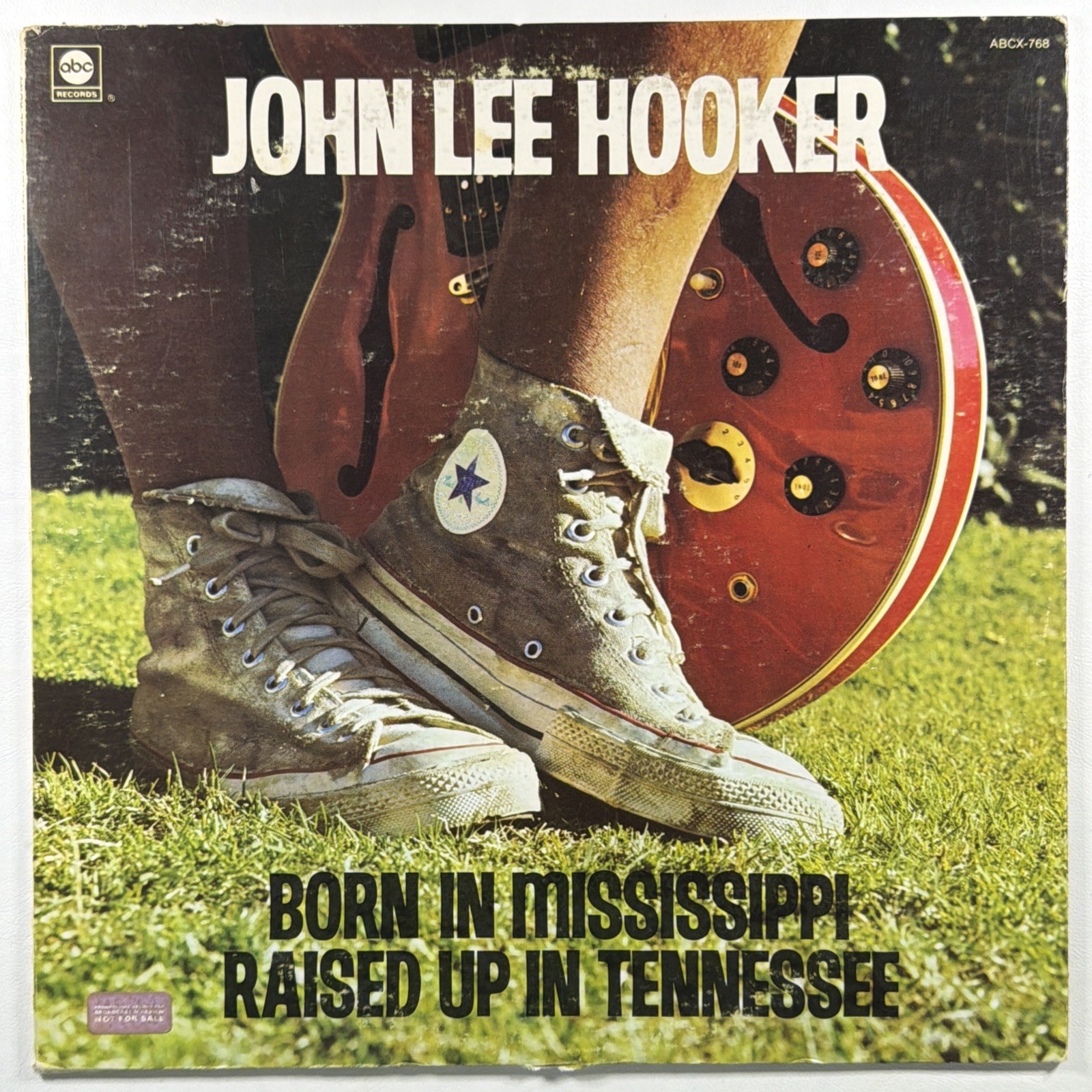 John Lee Hooker - Born In Mississippi Raised Up In Tennessee LP White Promo VG+