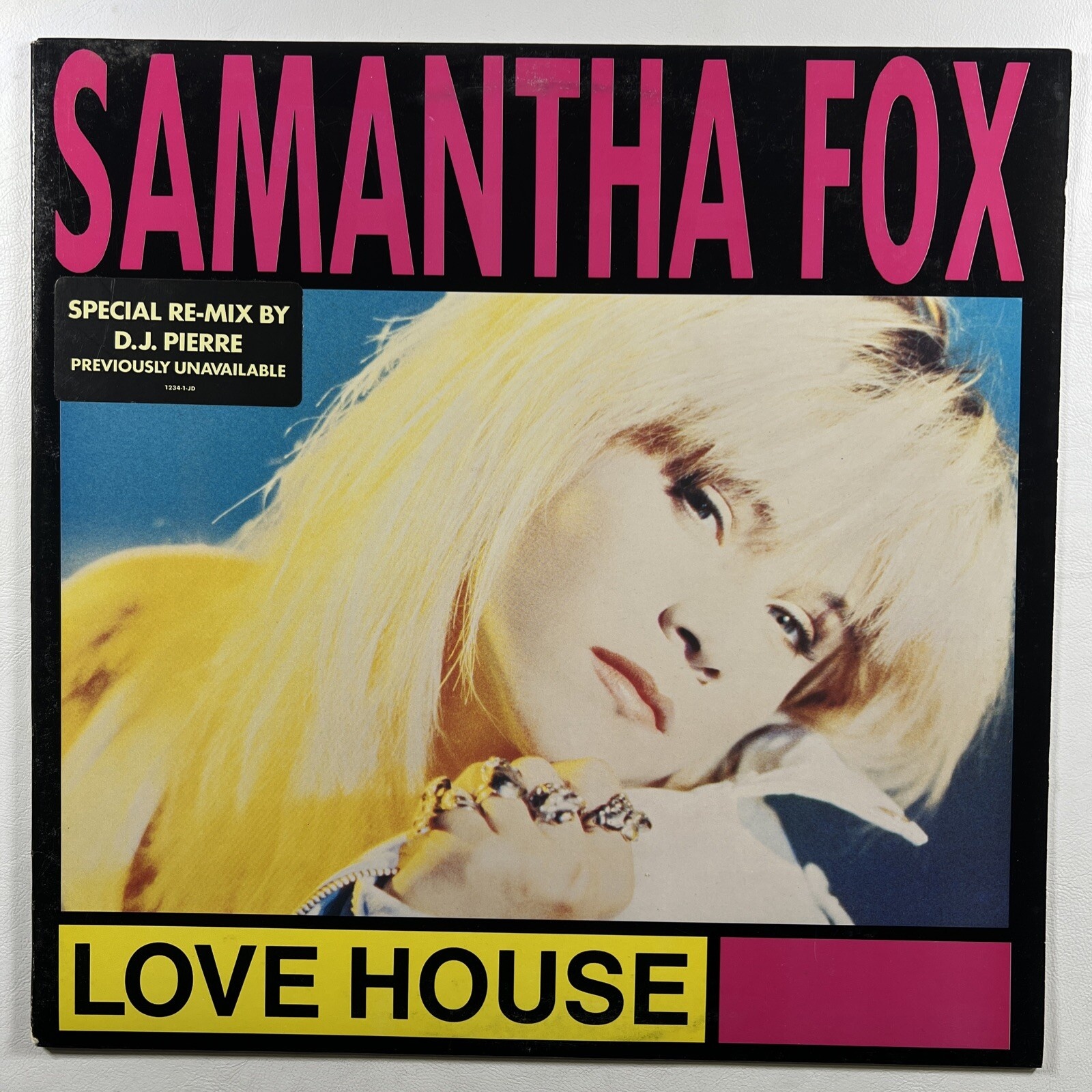Samantha Fox “Love House” Single 12”/JIVE 1234-1-JD (NM) Promo 1988