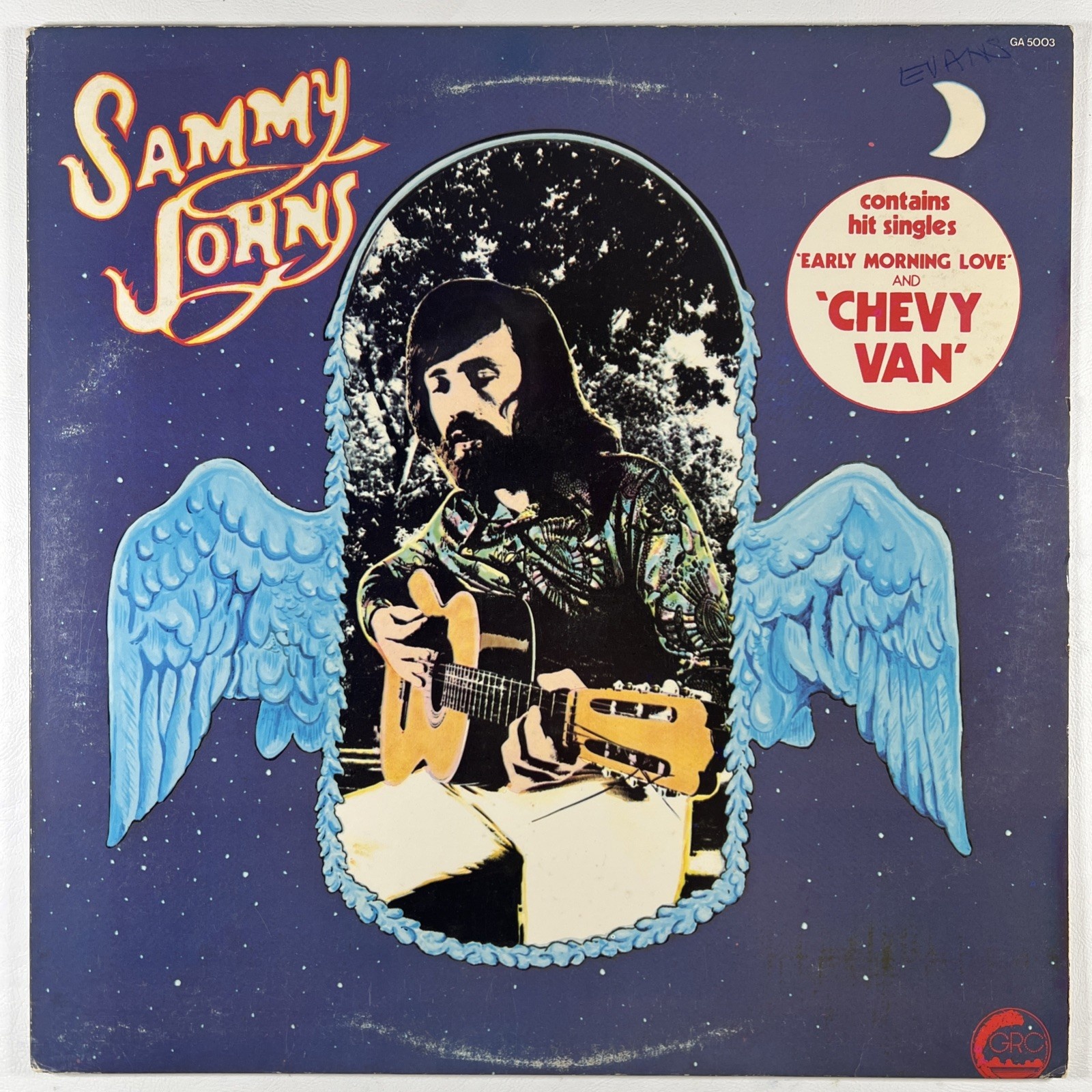 Sammy Johns - Chevy Van LP GRC Records GA-5003 EX 1973 Rock Early Morning Love