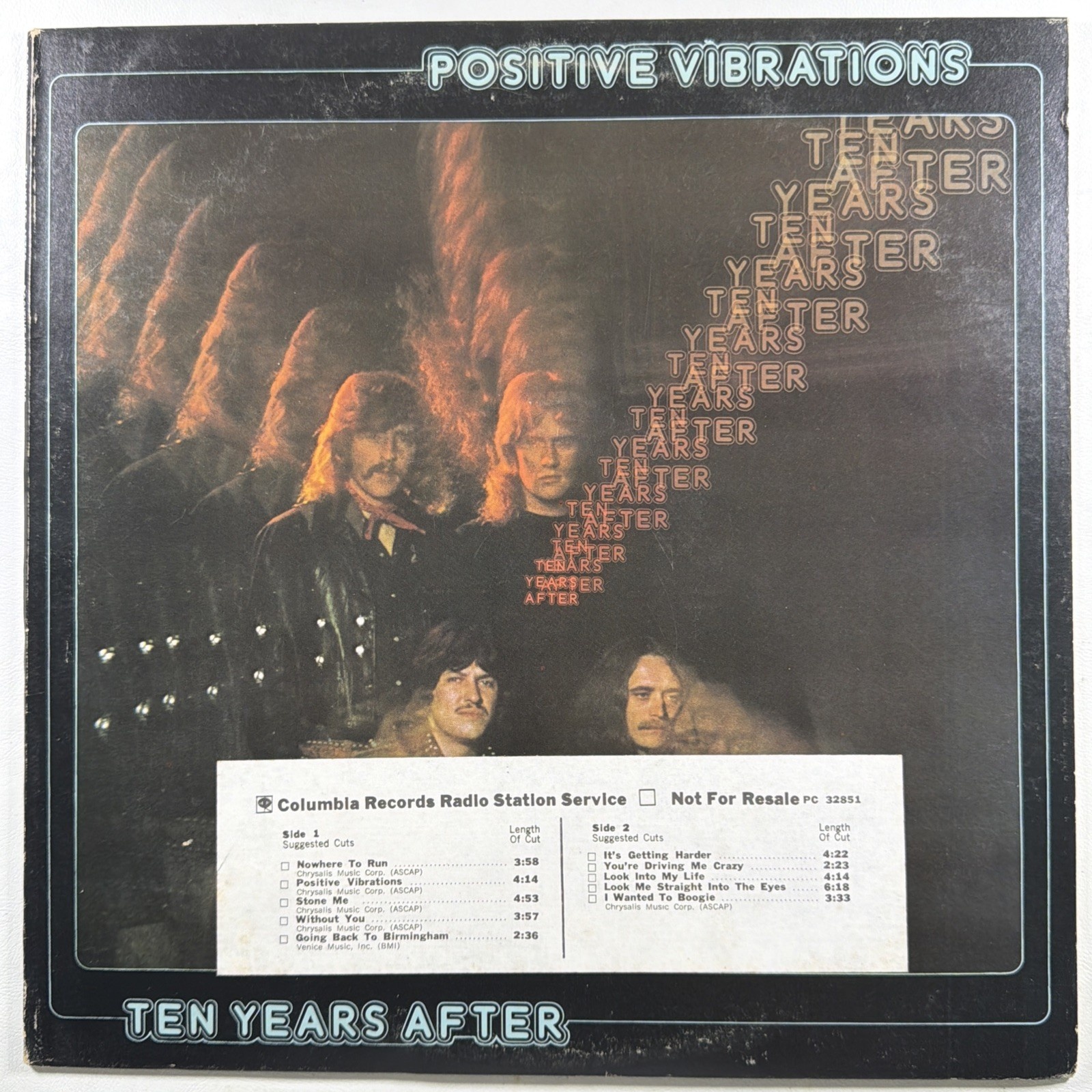 Ten Years After - Positive Vibrations LP Columbia PC32851 NM 1974 Promo 1st Pres
