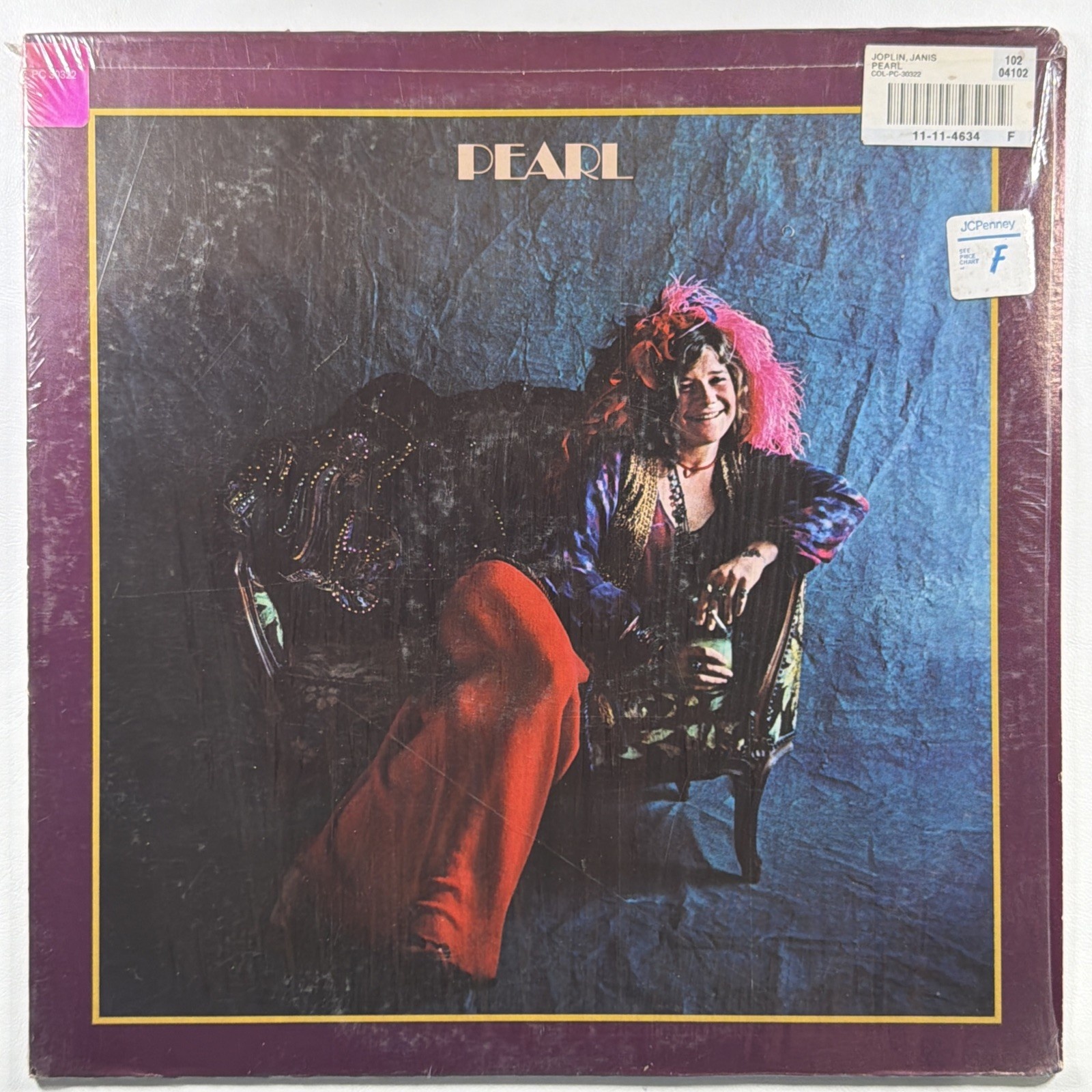 Janis Joplin - Pearl LP Columbia PC 30322 VG+ Shrinkwrap 1971 Me & Bobby McGee
