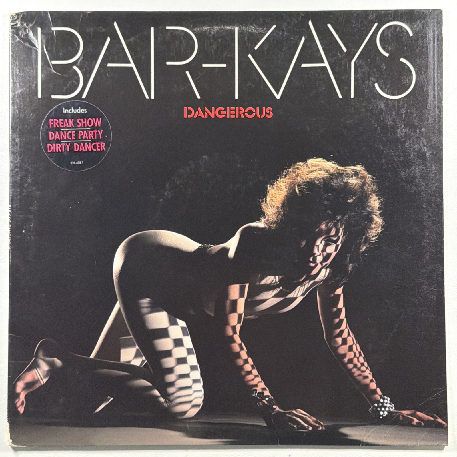 BAR-KAYS - Dangerous LP Mercury 818-478-1 M-1 EX Promo 1984 Hype Sticker Funk