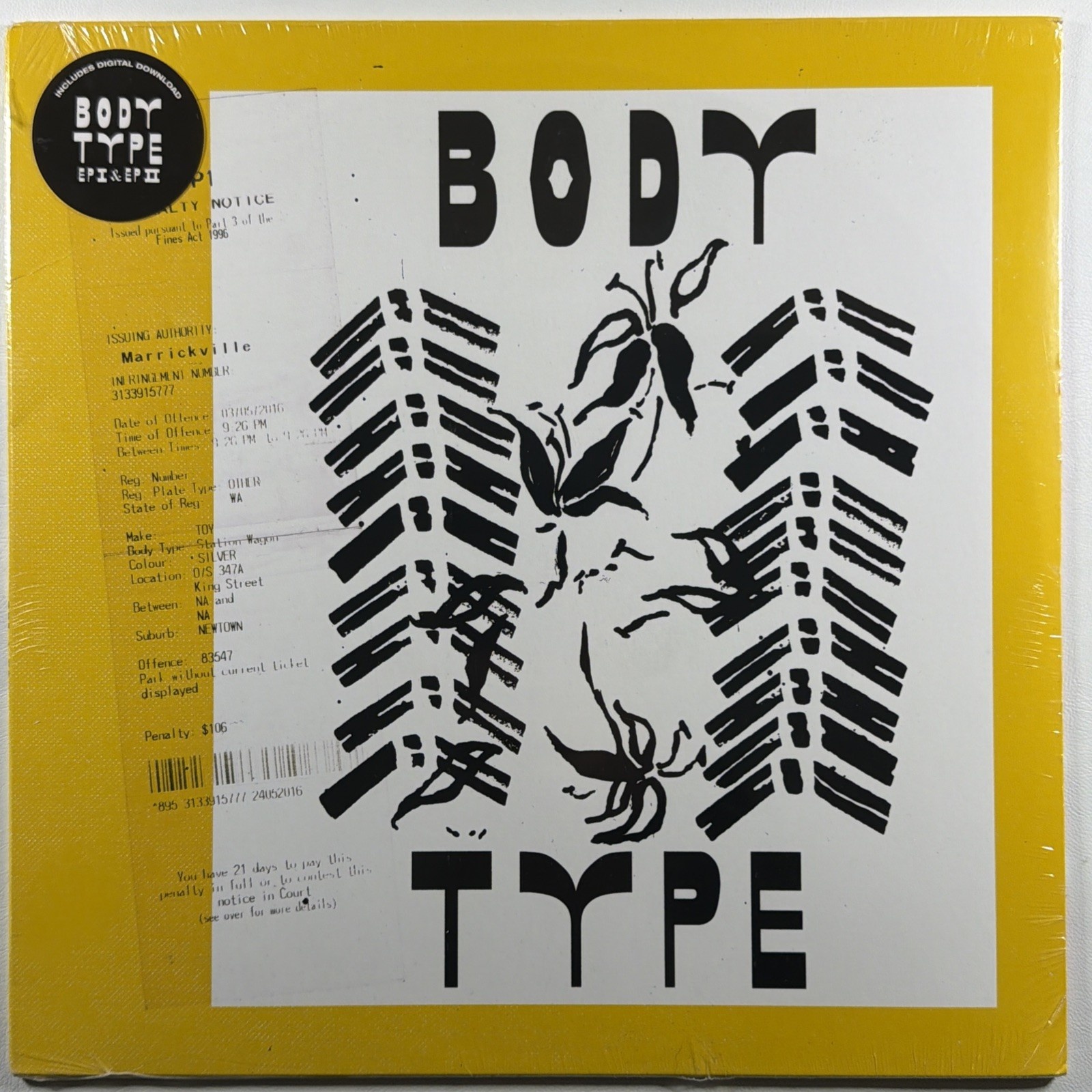 Body Type - EP1 & EP2 Partisan Records Sealed 2019 UK Alt Rock Hype Sticker