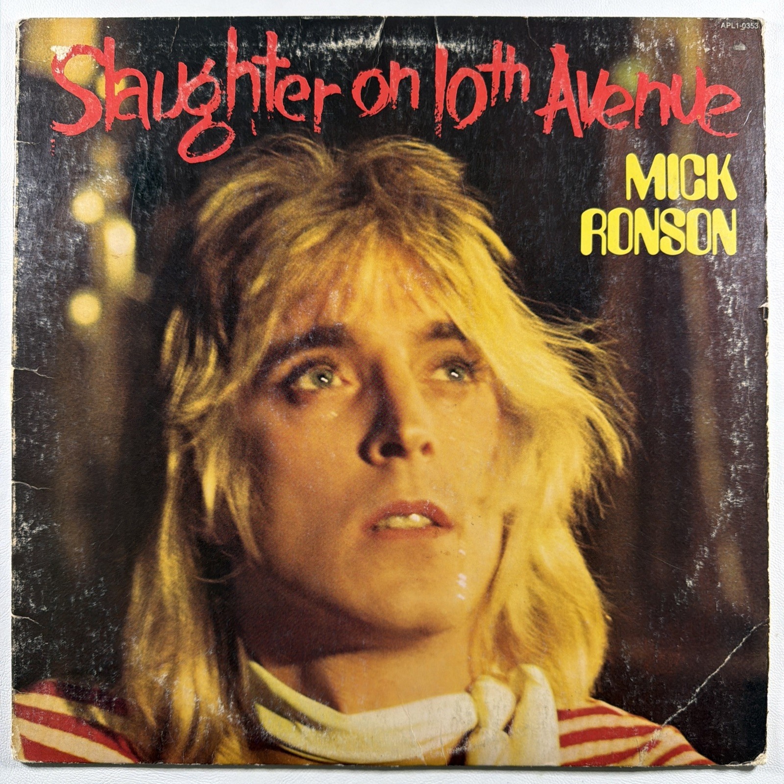 Mick Ronson - Slaughter On 10th Avenue LP RCA APL1-0353 EX 1974 David Bowie