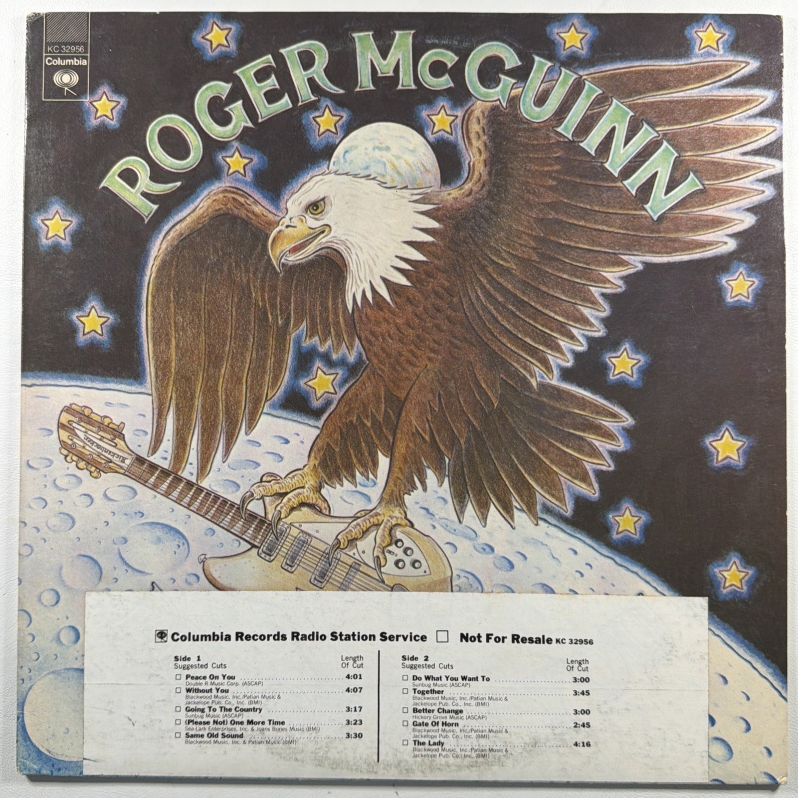 Roger McGuinn - Peace on You LP Columbia KC 32956 EX 1974 Promo Time Strip