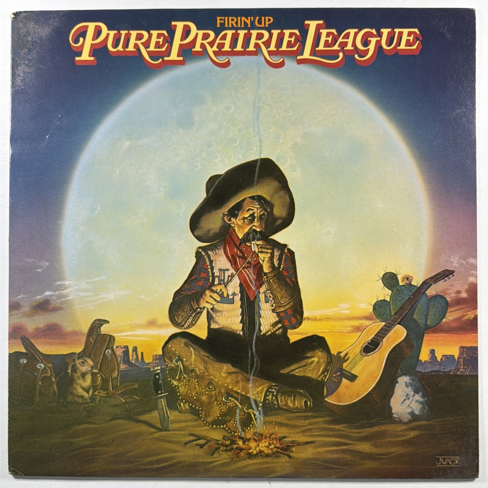 Pure Prairie League - Firin' Up LP Casablanca NBLP 7212 NM Promo 1980 Vince Gill