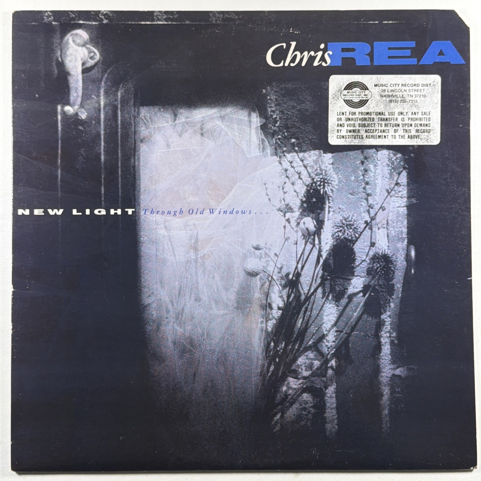 Chris Rea - New Light Through Old Windows Vinyl LP Geffen EX 1989 Promo