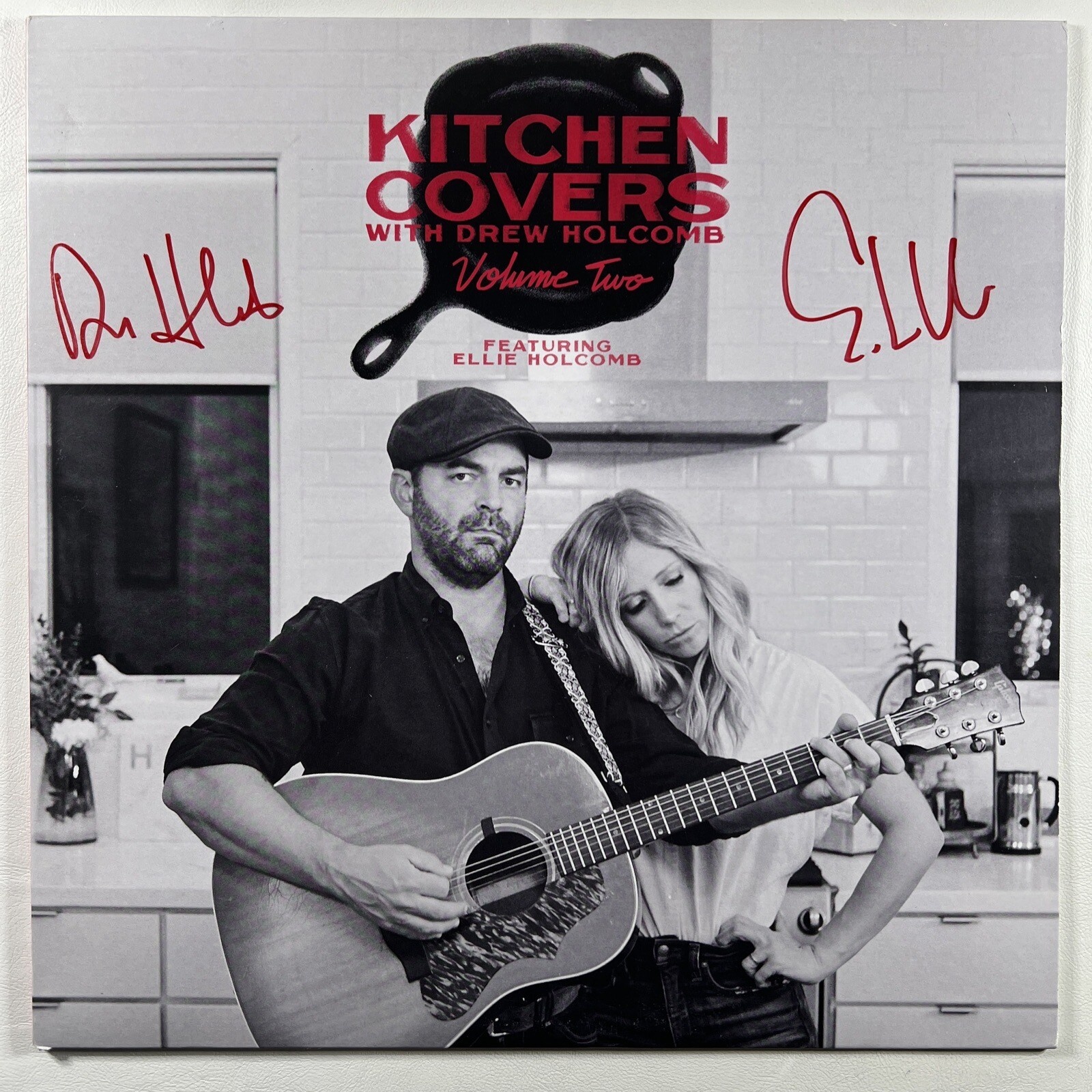 Drew Holcomb “Kitchen Covers Volume TWO” (2020) Red Vinyl, LTD, Autographed