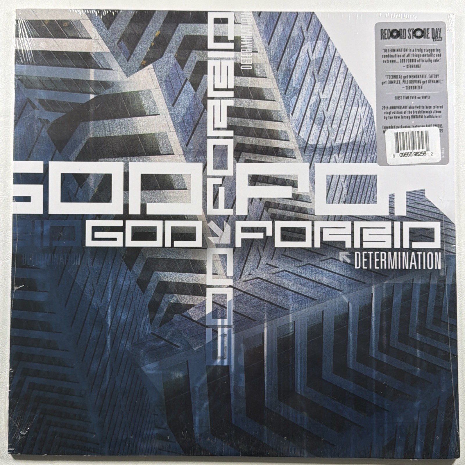 God Forbid -Determination LP Century Sealed Ltd Ed RSD Blue/White 20th Anv 1k