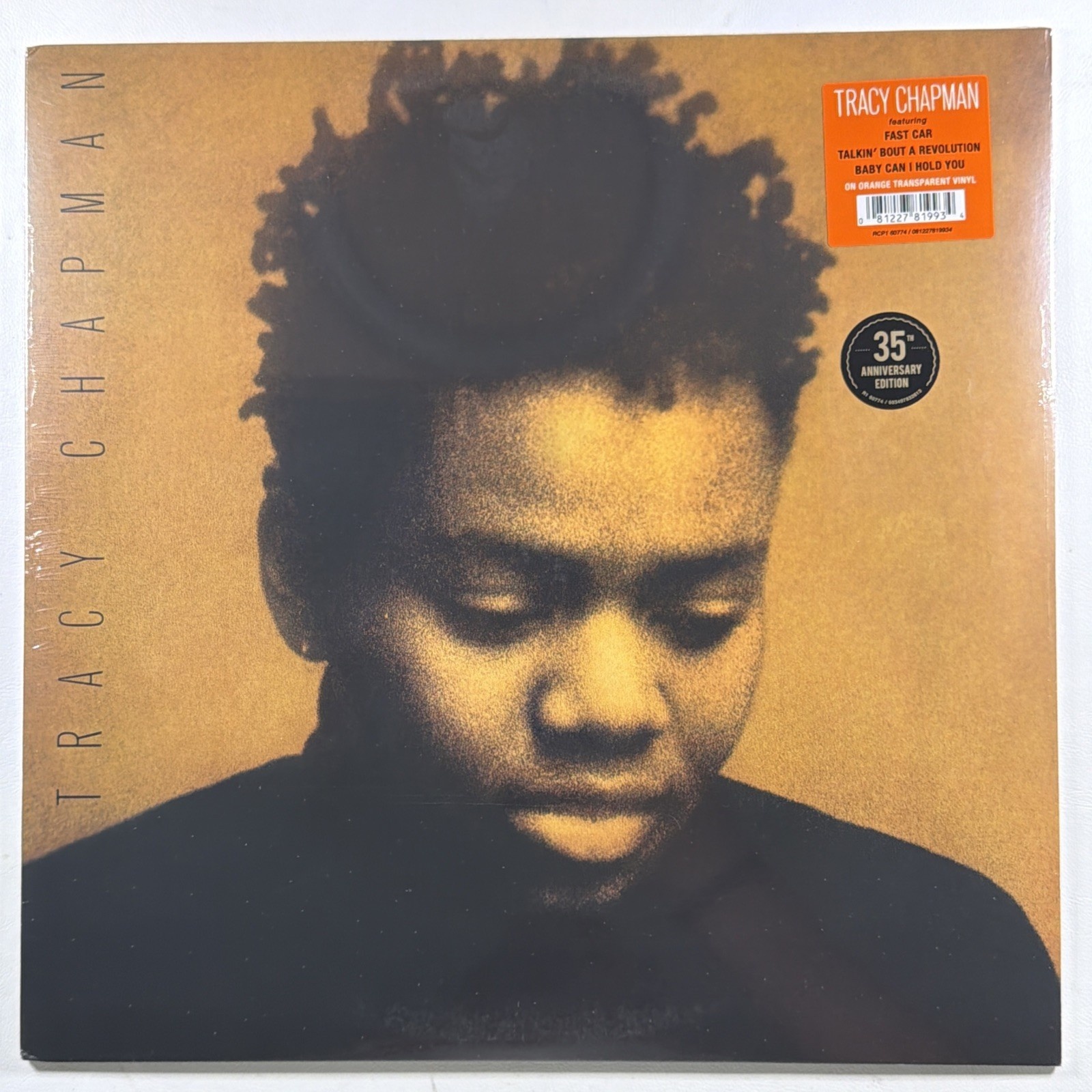 Tracy Chapman - Self Titled LP Elektra R1 60774 Sealed 35th Anv Reissue Orange